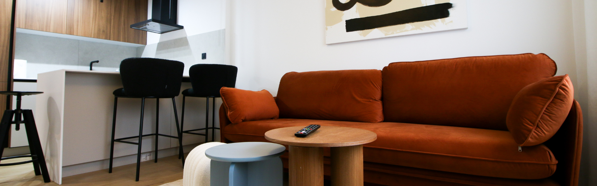 The image shows Apt Savica 3's living room.