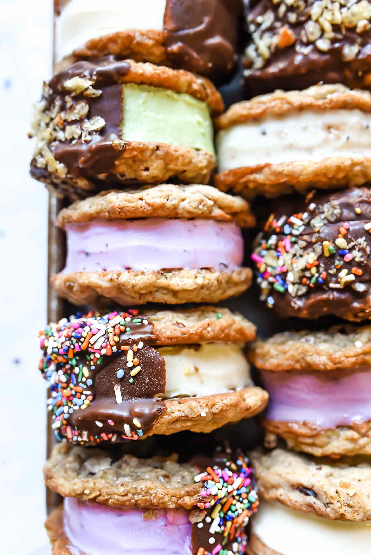 Potato Chip Cookie Ice Cream Sandwiches | foodiecrush.com